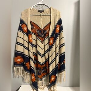 Black Label Women’s Multicolor Sweater Poncho